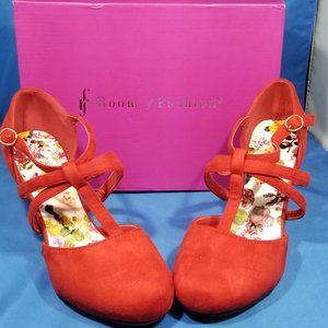 City Classified Coco-22 Vegan D'Orsay Mary Jane T-Strap Mid Heel Dress Pump